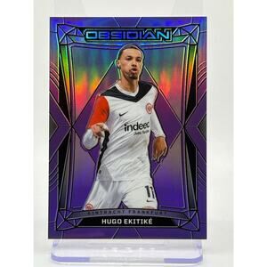 2024-25 Obsidian Hugo Ekitike Electric Etch Purple Flood 2/30 SP Frankfurt